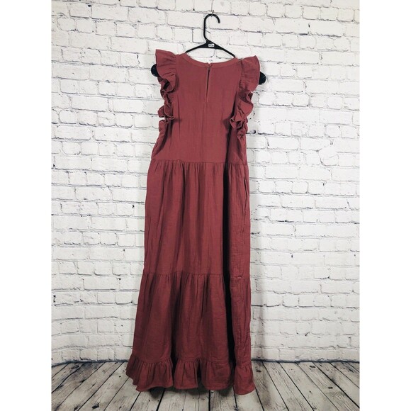 Universal Thread Mauve Ruffle Midi Dress - Picture 7 of 8